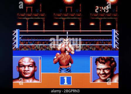 George Foreman's KO Boxing - Sega Genesis Mega Drive - Editorial use only Stock Photo