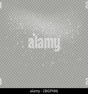 Christmas snow falling overlay effect. EPS 10 vector Stock Vector