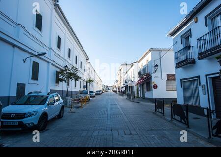 Touring Jabugo, Huelva Stock Photo