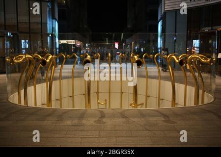 Milan, Italy, Lombardy - 20 September 2019: 'Egg' by Alberto Garutti in Porta Nuova, Milan. The first permanent public work of art in the square desig Stock Photo