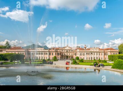 Garden of Palazzo Estense in the city centre of Varese, Italy Stock Photo