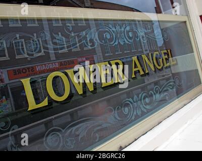 The Lower Angel Pub, Buttermarket Street, Warrington Town Centre, Cheshire, England, UK, WA1 Stock Photo