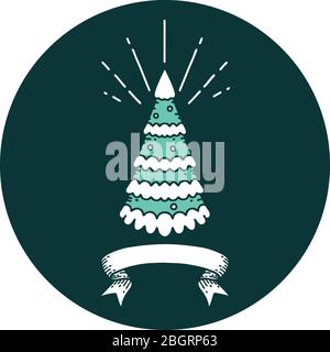 clipart christmas tree black and white tattoo