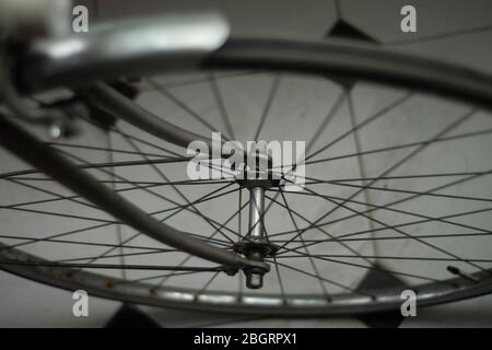 Madrid, Spain. 22th Apr 2020. The return of the use of the bicycle as a means of transport in Madrid. Credit: Alberto Sibaja Ramírez/Alamy Live News Stock Photo