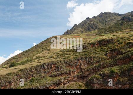 Archeological site in Pisac, Peru Stock Photo