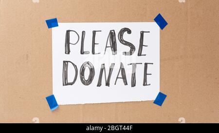 Handwriting text Please Donate. Concept meaning Supply Furnish Hand out  Contribute Grant Aid to Charity Display of Different Color Sticker Notes  Stock Photo - Alamy