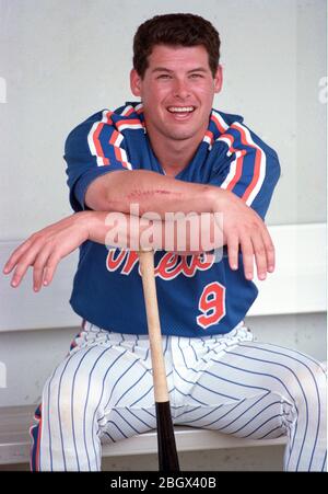 New York Mets Howard Johnson at the Met's baseball spring training facility  in Port St. Lucie, Florida on March 11, 1989. Photo by Francis Specker  Stock Photo - Alamy