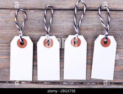 Tallies on wooden background Stock Photo