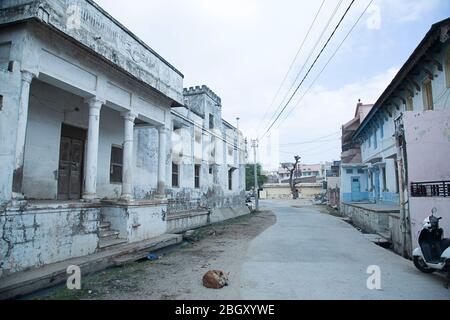 Jodhpur, Rajashtbn, India. 30 March 2020: Empty streets, Entire country lockdown to prevent coronavirus spread, curfew, no traffic, stay home stay saf Stock Photo