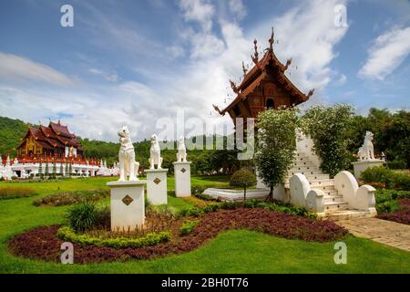 Royal flora park known also as Park Rajapruek, in Chiang Mai, Thailand Stock Photo