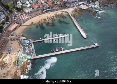 Aerial photo of Kalk Bay Harbour Stock Photo