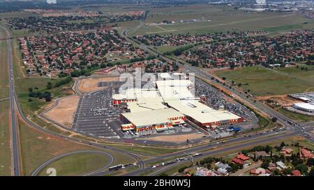 Aerial photo of Carnival Mall Shopping Centre Stock Photo