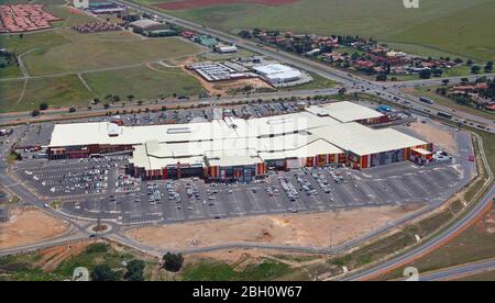 Aerial photo of Carnival Mall Shopping Centre Stock Photo