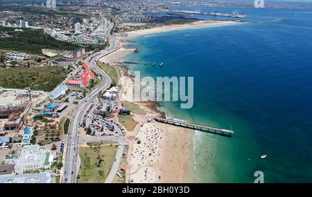 Aerial photo of Port Elizabeth Beachfront Stock Photo - Alamy