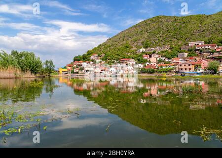 Vranjina fishing village in Montenegro Stock Photo