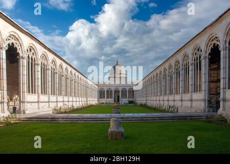 Beautiful and monumental cemetery of the city of Pisa, Italy Stock Photo