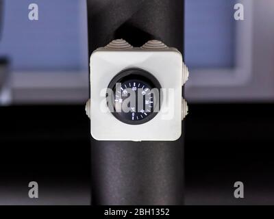 Temperature adjuster or Temperature regulator of water heater or boiler Stock Photo