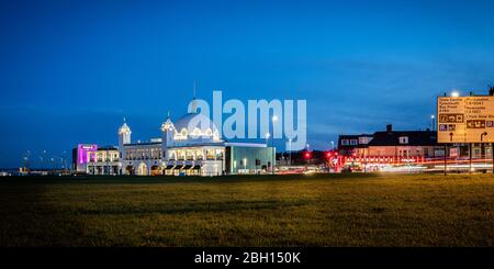 Spanish City Dome at night, Whitley Bay, Tyne and Wear, England, UK, GB. Europe. Stock Photo