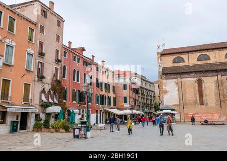 Campo Santo Stefano, San Marco, Venice, Italy Stock Photo