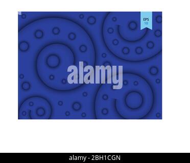 Vector abstract volumetric background with spiral. Lilac abstract background for booklets, business, banners. Stock Vector