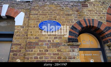 Hanbury Hall, 22 Hanbury Street Spitalfields Stock Photo