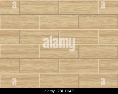 Seamless wooden board surface background. EPS 10 vector Stock Vector