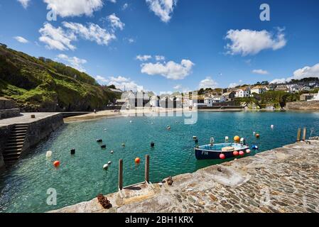 View overlooking Gorran Haven, Cornwall Stock Photo