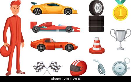 Formula 1 icon set, sport icons and sticker Stock Vector Image & Art ...
