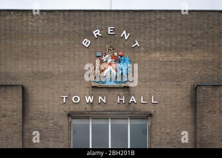 1930s Modernist Architecture Brent Town Hall, Town Hall, Forty Lane, Wembley HA9 by Clifford Strange Stock Photo