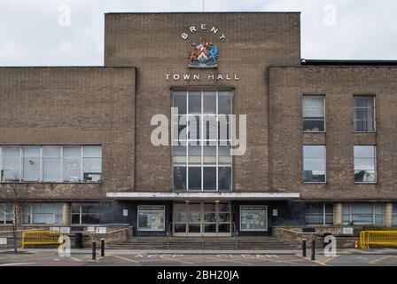 1930s Modernist Architecture Brent Town Hall, Town Hall, Forty Lane, Wembley HA9 by Clifford Strange Stock Photo