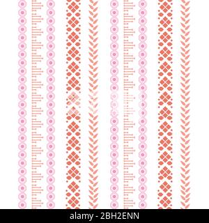 Simple embroidered design pattern for living room decor. Stock Vector