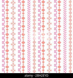 Simple embroidered design pattern for living room decor. Stock Vector
