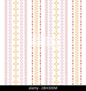 Simple embroidered design pattern for living room decor. Stock Vector