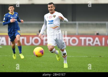 giulio donati (lecce) during Italian Serie A Soccer season 2019/20, italian Serie A soccer match in italy, Italy, January 01 2020 Stock Photo