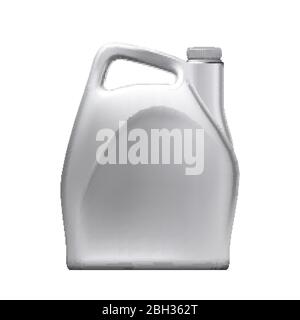Car Engine Lubrication Oil Blank Jerry Can Vector Stock Vector