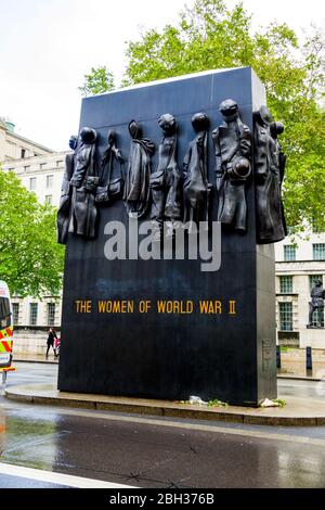 Women World War II Memorial London England United Kingdom Capital River Thames UK Europe EU Stock Photo