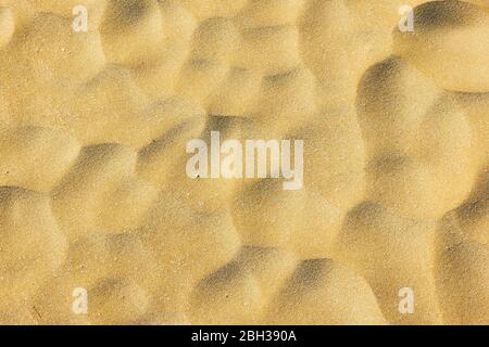 Wavy sea sand surface -  Natural abstract background Stock Photo