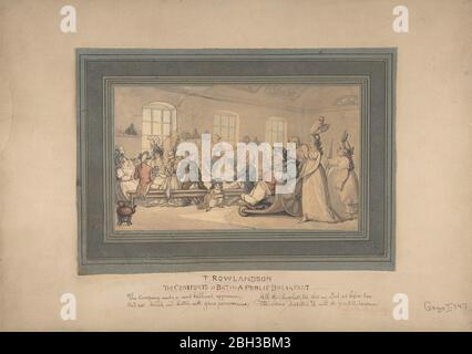 The Comforts of Bath and Public Breakfast, 1780-1827. Stock Photo