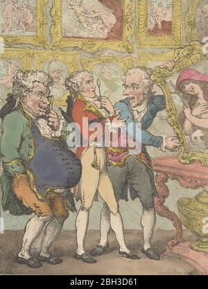Italian Picture Dealers Humbugging My Lord Anglaise, May 30, 1812. Stock Photo