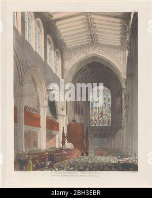 St. Margaret's Westminster, August 1, 1809. Stock Photo