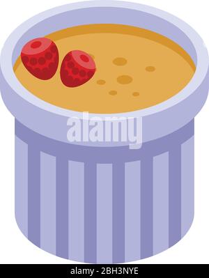 French fresh smoothie icon, isometric style Stock Vector