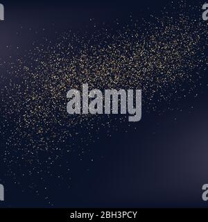 Christmas background with golden lights. EPS 10 vector Stock Vector