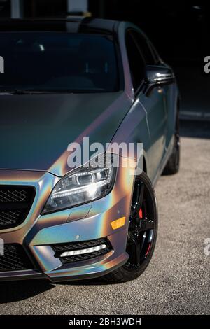 Modified car wraps and tuning Stock Photo