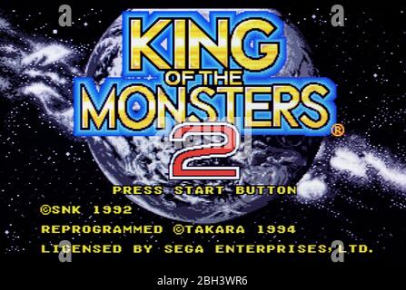 King of the Monsters 2 - Sega Genesis Mega Drive - Editorial use only ...