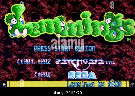 Play Genesis Lemmings (USA) Online in your browser 