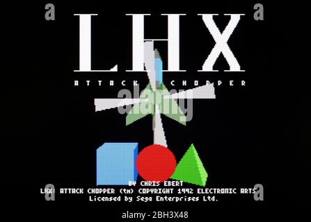 SEGA - MD★LHX ATTACK CHOPPER GENESIS 海外版 端子清掃済み SEGA - MD☆LHX ATTACK CHOPPER GENESIS 海外版 端子清掃済みの