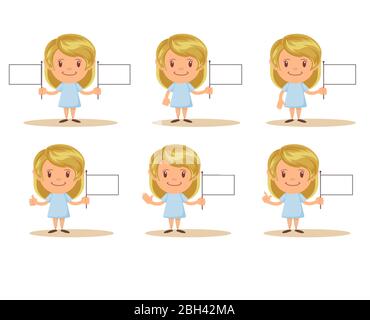 The cute girl show Hand symbol. Stock Vector