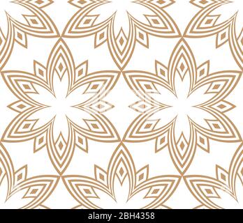 American symbol art linear flower sign pattern Stock Vector