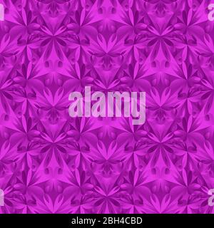 Abstract polygonal floral mosaic pattern background design Stock Vector