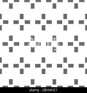 Abstract vector geometric seamless pattern with rectangles. Monochrome background. Wrapping paper. Print for interior design and fabric. Kids colorful Stock Vector